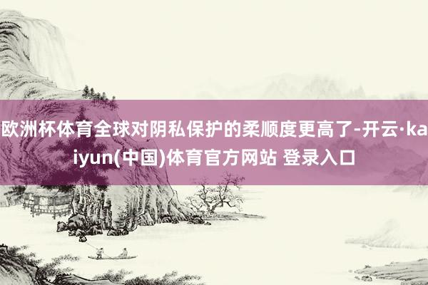 欧洲杯体育全球对阴私保护的柔顺度更高了-开云·kaiyun(中国)体育官方网站 登录入口
