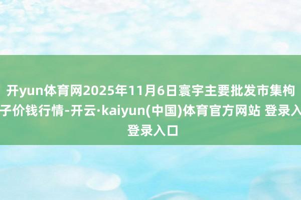 开yun体育网2025年11月6日寰宇主要批发市集枸杞子价钱行情-开云·kaiyun(中国)体育官方网站 登录入口
