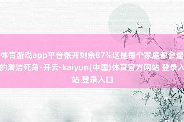 体育游戏app平台张开剩余87%这是每个家庭都会遭遇的清洁死角-开云·kaiyun(中国)体育官方网站 登录入口